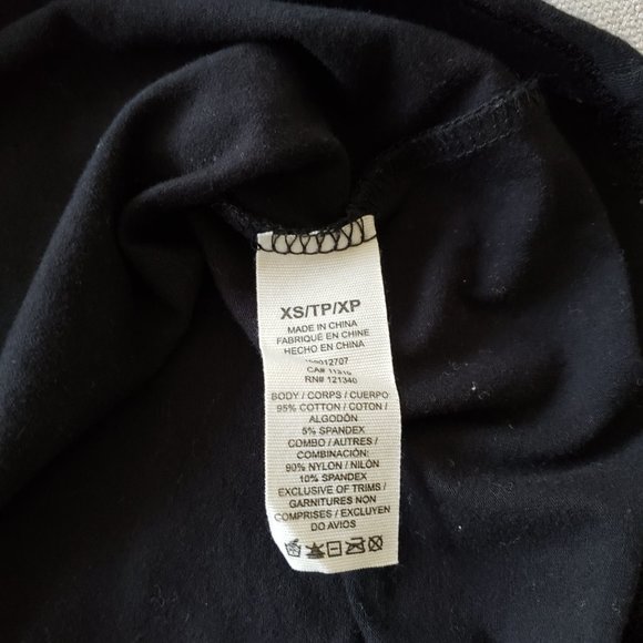 Black sleeveless top with mesh neckline - Picture 4 of 4